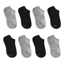 Women's Hanes Ultimate® Cool Comfort® 8-Pack Breathable Super Low No-Show Socks HWUBS8 White