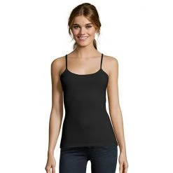 Women's Hanes® Stretch Cotton Camisole Black -Hanes Shop unnamed file 916