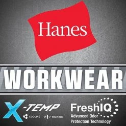 Men's Hanes® Workwear 2-pack Pocket Tee Light Steel -Hanes Shop unnamed file 921