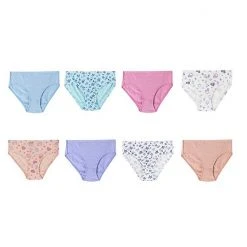 Girls Hanes Ultimate® 8-Pack Pure Comfort® Brief Panties