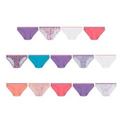 Girls 6-16 Hanes Ultimate® 14-pack Cotton Bikini Panties Multi Color -Hanes Shop unnamed file 956