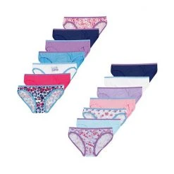 Girls 6-16 Hanes Ultimate® 14-pack Cotton Bikini Panties Multi Color -Hanes Shop unnamed file 957