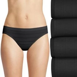 Hanes Shop 55 Women's Hanes UltimateĀ® 4-pack Breathable Comfort Flex Fit Bikini Panty Set 42CFF4 Lt Buff Coral Bl Razz